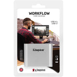 Kingston Workflow USB Mini Hub Docking Station (Negro plateado, USB-C, USB-A)
