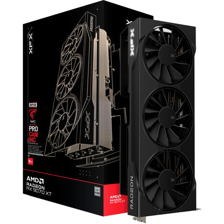 Tarjeta gráfica xfx radeon rx 9070 xt swift (negra, rdna4, gddr6, 3x display port, 1x hdmi 2.1)