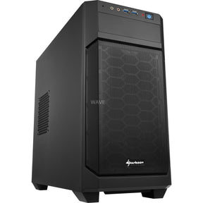 Carcasa de torre midi Sharkoon v1000 (negro | 2x USB-A)