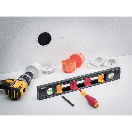 Nivel de burbuja para electricistas Wiha (negro)