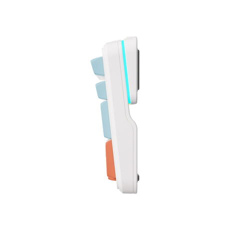 Mchose K99 Horizon Orange Hyacinth Teclado mecánico RGB con montaje en junta inalámbrico (blanco, diseño de EE. UU. (Qwerty), KTT Hyacinth, RGB, intercambio en caliente, PBT de doble disparo, inalámbrico | Bluetooth | USB-C)