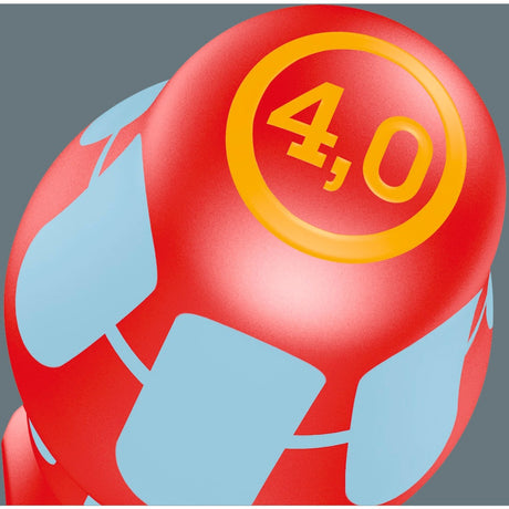 Wera 3160 i 7 juego de destornilladores kraftform plus, acero inoxidable + rejilla (rojo azul, 7 piezas)