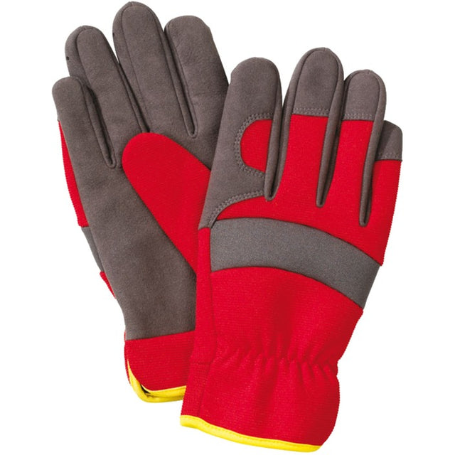 Guante de jardín universal Wolf-garten gh-u 10 - talla 10 - grande - duradero - dorso transpirable - todos los trabajos de jardinería