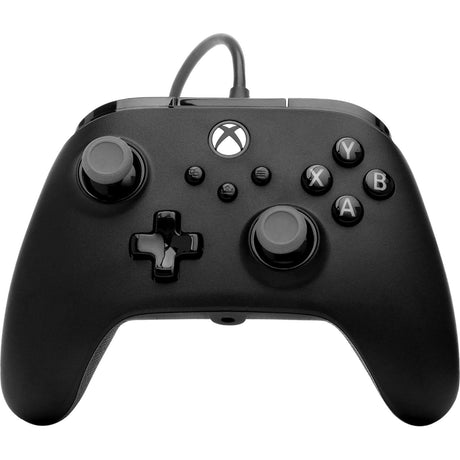 Controlador con cable powera Advantage plus para xbox series x|s (negro, xbox series x|s, xbox one, PC)