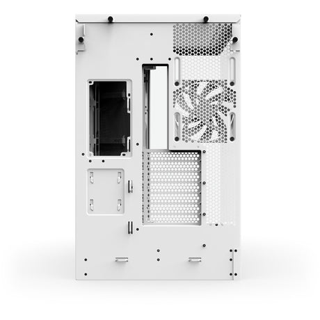 Carcasa de torre midi Nzxt h9 flow (blanco (mate) | 2x USB-A | 1x USB-C | vidrio templado)