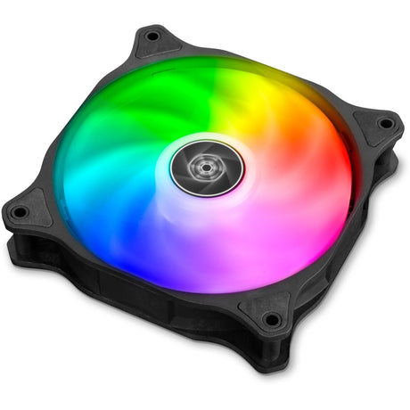 Silverstone air blazer 120r rgb ventilador de caja (negro, 120 x 25 x 120 mm, pwm)