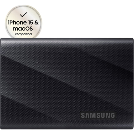 SSD externo portátil Samsung t9 de 2 TB (negro, mu-pg2t0b eu, USB-C 3,2 (20 GBit s))