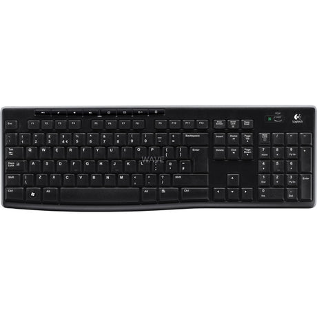 Teclado inalámbrico Logitech k270 (negro, diseño europeo (qwerty), cúpula de goma)