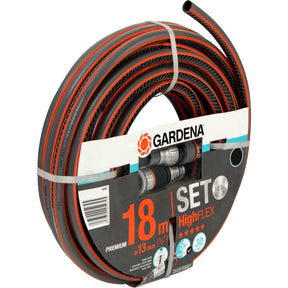 Manguera Gardena Comfort Highflex 13 mm (1 2 ) (gris naranja, 18062-20, 18 m)