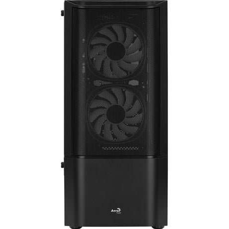 Carcasa torre midi Aerocool quantum mesh v3 (negro gris | 3x USB-A | RGB | ventana)
