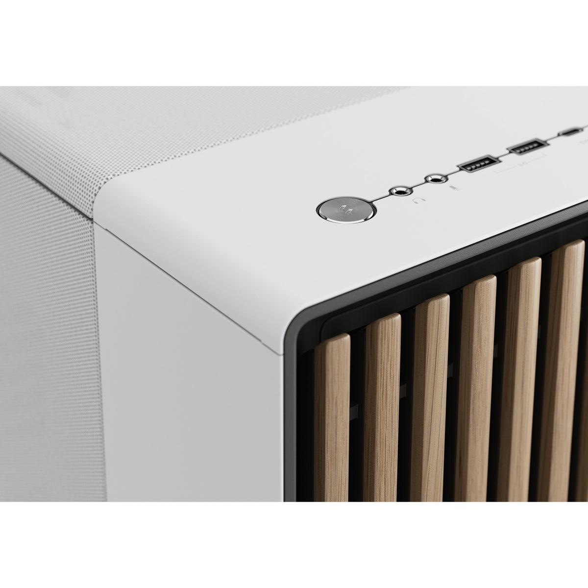 Carcasa de torre midi fractal design north xl (color madera blanca | 2x USB-A | 1x USB-C)