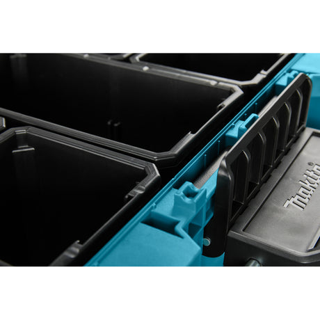 Makita Maktrak Organizer Caja de herramientas mediana P-91045 (Azul Negro)