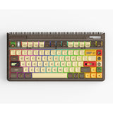 Teclado mecánico inalámbrico iqunix og80 happy ape (negro, diseño estadounidense (qwerty), iqunix moonstone turbo, 80% (tkl), leds rgb, intercambiable en caliente, pbt, 2,4 ghz | bluetooth 5.1 | usb-c)
