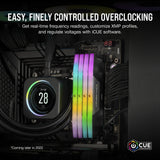 Corsair Vengeance RGB 32 GB DDR5-6000 (2x 16 GB) RAM (negro, cmh32gx5m2b6000c38, xmp 3,0)