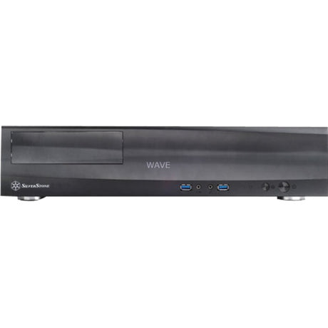 Carcasa de escritorio Silverstone milo ml03b (negro | 2x USB-A)