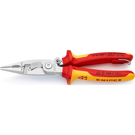 Alicates para instalaciones eléctricas Knipex 13 96 200 t (rojo amarillo)