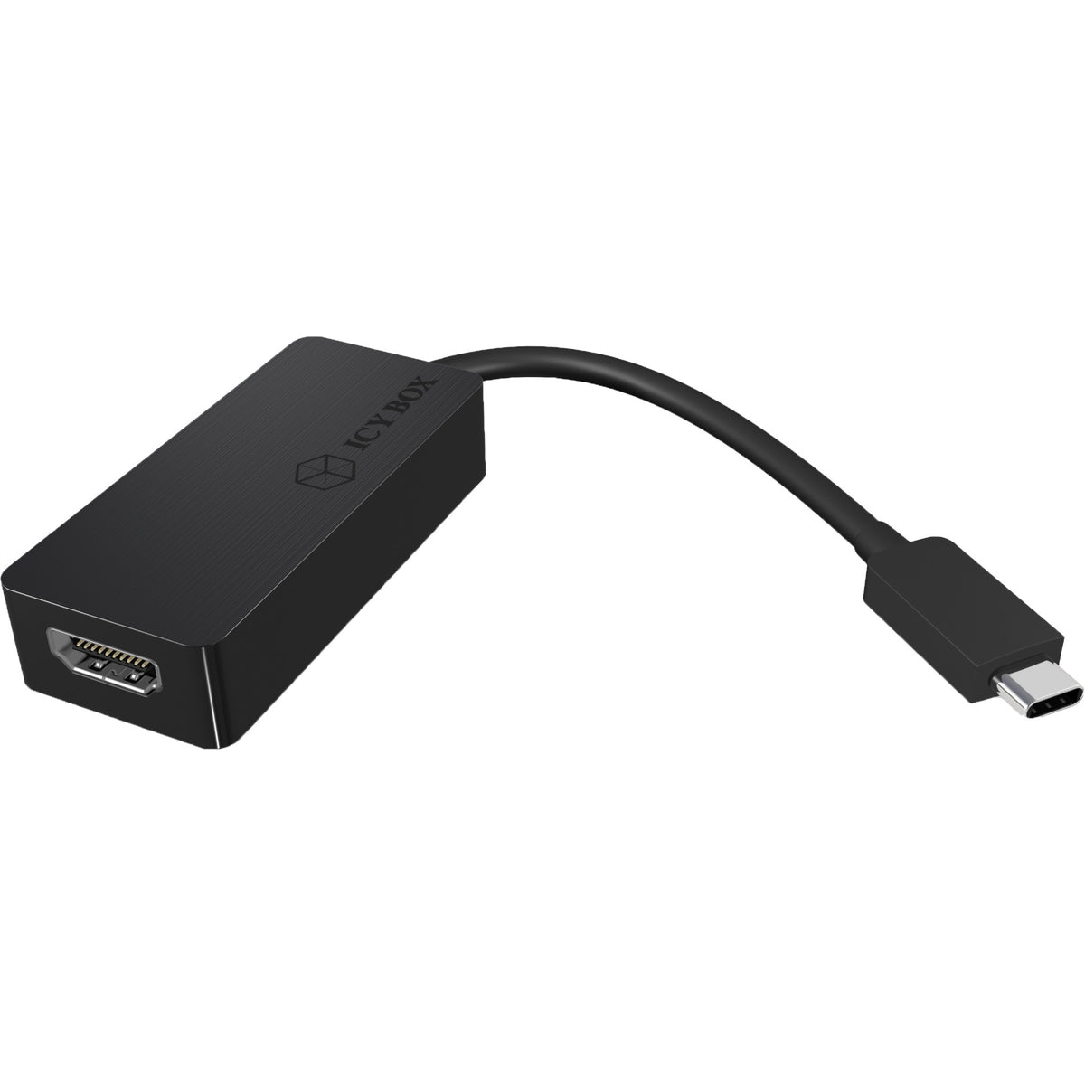 Adaptador Icy box USB-C a HDMI (negro)