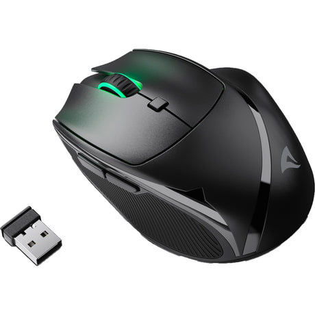 Ratón Sharkoon officepal m25w (negro, 400 - 4000 dpi, rgb, usb de 2,4 ghz)