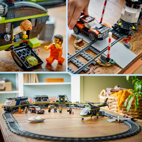 Lego ® city Robo del tren de la policía - juego de trenes de juguete - 60508