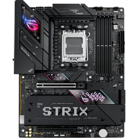 Placa base Asus ROG Strix B850-E Gaming WiFi Socket AM5 (Negro, RAID, 5GB-LAN, Wi-Fi 7, BT, Sonido, ATX)