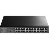 Conmutador metálico gigabit de 24 puertos Cudy (negro)
