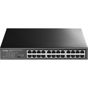 Conmutador metálico gigabit de 24 puertos Cudy (negro)