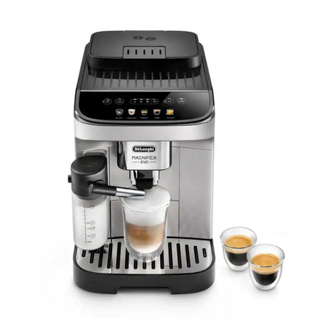 Máquina de café espresso Delonghi magnifica evo ecam290.61.sb totalmente automática (negro plateado)