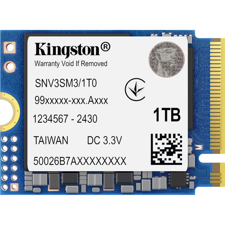 Kingston nv3 ssd de 1tb (pcie 4.0 x4, nvme, m.2 2230)