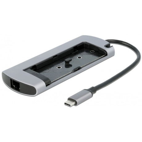 Delock Estación de acoplamiento USB tipo C con ranura m.2 (gris)