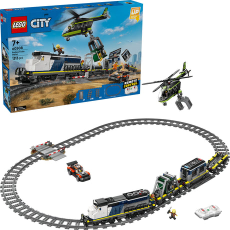 Lego ® city Robo del tren de la policía - juego de trenes de juguete - 60508
