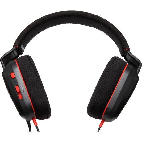 Auriculares estéreo con cable Powera para auriculares supraaurales para juegos Nintendo Switch 2 (negro rojo, Nintendo Switch 2, Nintendo Switch – modelo OLED, Nintendo Switch, Nintendo Switch Lite)