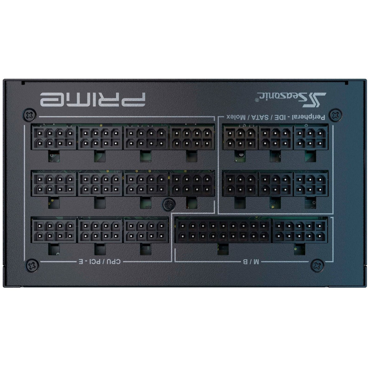 Fuente de alimentación modular Seasonic Prime PX-1600 de 1600 vatios (negro, 2x 12VHPWR, 8x PCIe)