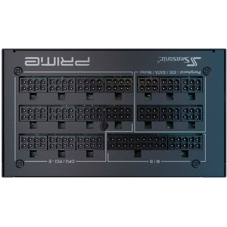 Fuente de alimentación modular Seasonic Prime PX-1600 de 1600 vatios (negro, 2x 12VHPWR, 8x PCIe)