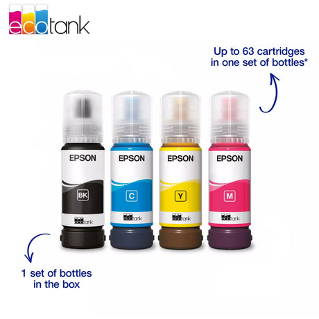 Impresora de inyección de tinta todo en uno Epson ecotank et-2912 (negro, escanear, copiar, wi-fi, incluye hasta 3 años de tinta, c11cl62406)