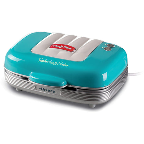 Sandwichera Ariete party time para hacer cupcakes 1972 01 (azul claro)