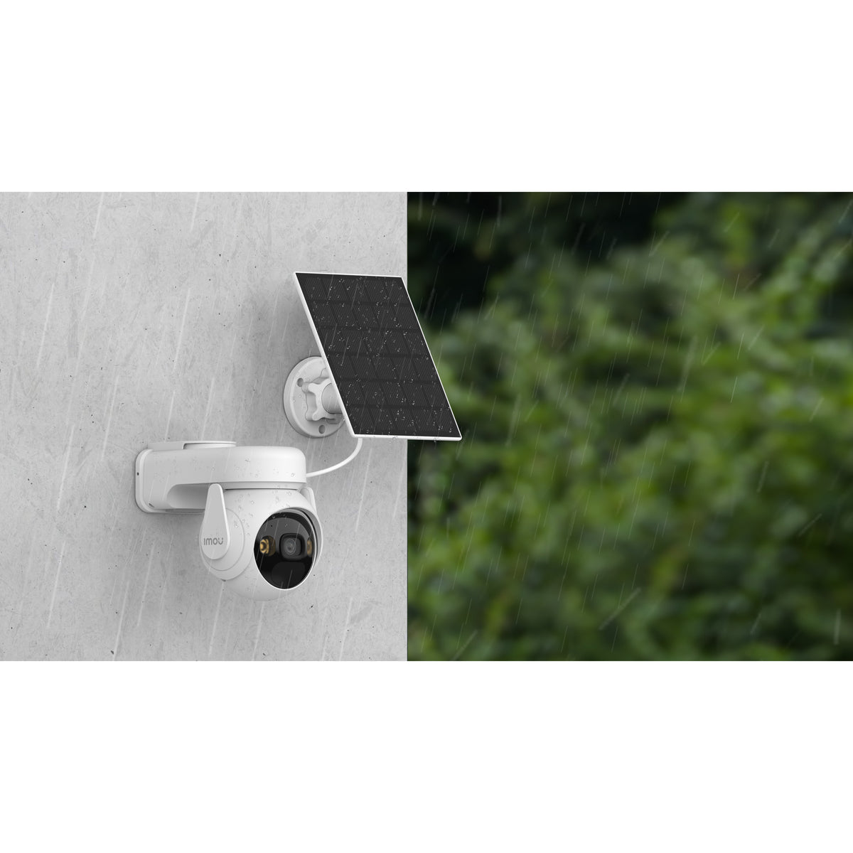 Imou cell pt lite con cámara de seguridad con panel solar (blanco, 2k, 3mp, batería 5000 mah)