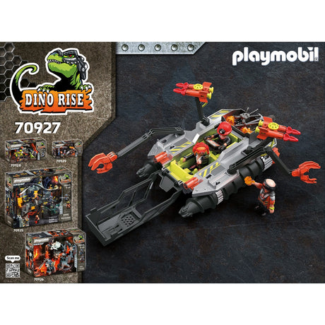 Playmobil dino rise - cometa corp. Juguetes de construcción taladro de demolición (70927)
