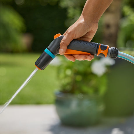 Juego básico de pistola pulverizadora clásica Gardena (gris naranja)
