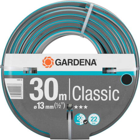 Manguera clásica Gardena de 13 mm (1 2 ) (gris turquesa, 18009-20, 30 m)