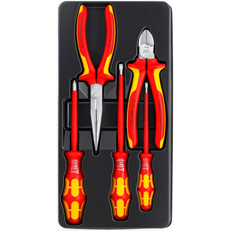 Juego de herramientas Knipex vde 00 20 13 (rojo amarillo, 5 piezas)