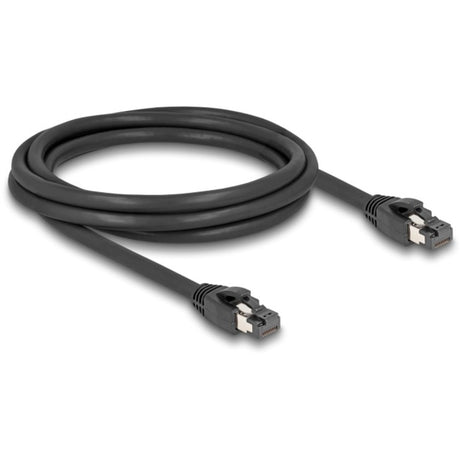 Delock cable de red s ftp, rj-45 con cat.8.1 (negro, 2 metros)