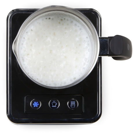 Espumador de leche Domo do717mf (acero inoxidable negro)