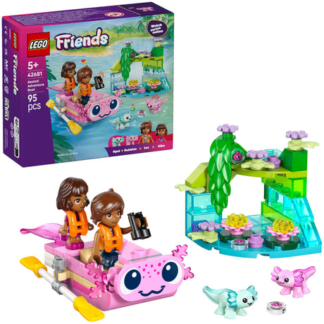 Lego friends juego de construcción de barco de aventuras axolotl - juguete - 42681