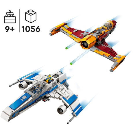 Lego star wars - juguete de construcción e-wing de la nueva república contra el caza estelar de Shin Hati (75364)