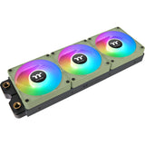 Thermaltake ct120 ex argb sync ventilador de refrigeración para pc matcha verde (paquete de 3 ventiladores) ventiladores de caja (verde claro, 3 piezas, 120 x 120 x 25 mm, pwm)
