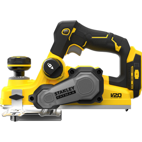 Cepilladora eléctrica sin escobillas Stanley fatmax v20 18v (negro amarillo, batería y cargador no incluidos)