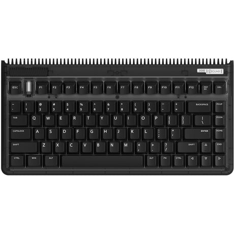 Teclado mecánico inalámbrico Iqunix og80 dark side (negro, diseño estadounidense (qwerty), rojo gateron, 80% (tkl), leds rgb, intercambiable en caliente, pbt, 2,4 ghz | bluetooth 5.1 | usb-c)
