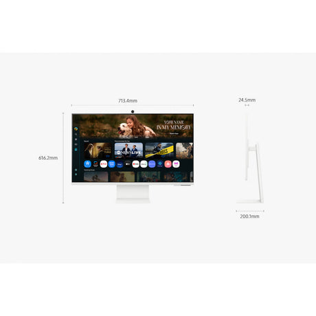 Monitor inteligente samsung m8 m80f 32 4k uhd (blanco, hdmi, usb-c, usb-a, wifi, BT)