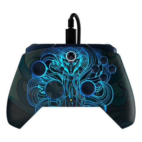 Mando con cable avanzado Turtle Beach Rematch (Blue Kitsune, Xbox Series X|S, Xbox One, PC)