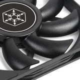Silverstone air slimmer 120 ventilador de caja (negro, 120 x 15 x 120 mm, pwm)